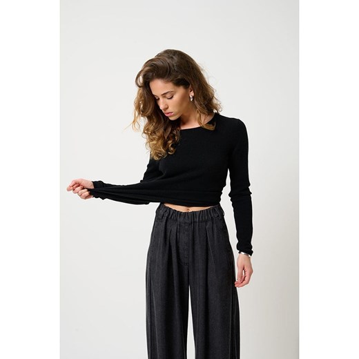 AUTHENTIC CASHMERE Kaszmirowy sweter &quot;Epéna&quot; w kolorze czarnym ze sklepu Limango Polska w kategorii Swetry damskie - zdjęcie 178477198