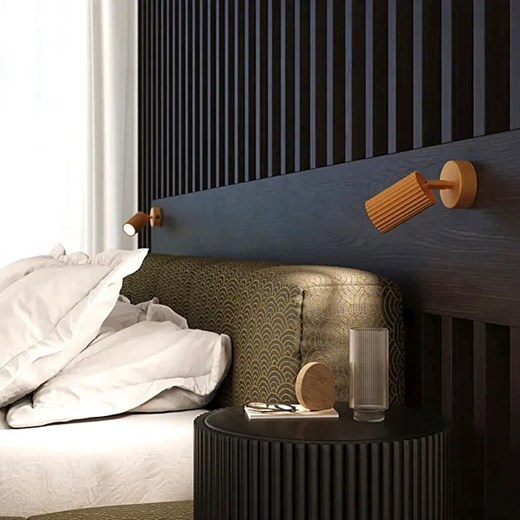 Nowoczesny złoty kinkiet metalowy z włącznikiem - D291-Avium Lumes One Size Edinos.pl