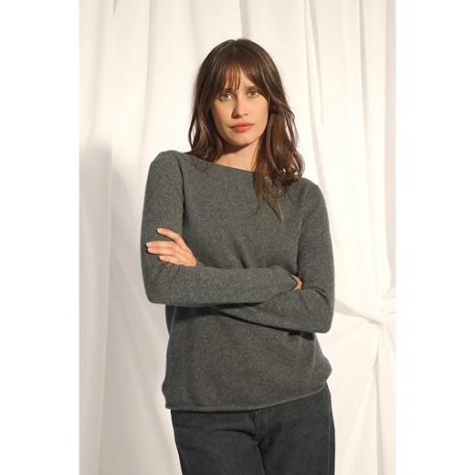 Just Cashmere Kaszmirowy sweter &quot;Grace&quot; w kolorze antracytowym ze sklepu Limango Polska w kategorii Swetry damskie - zdjęcie 178477906