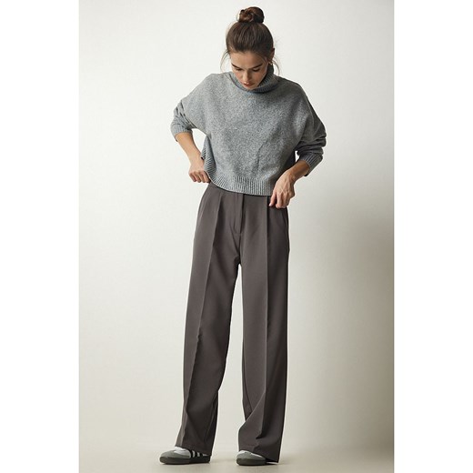 Happiness Istanbul Spodnie w kolorze antracytowym Happiness Istanbul 40 okazja Limango Polska