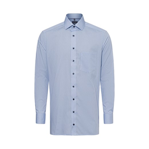 OLYMP Luxor modern Fit Męska koszula biznesowa Mężczyźni Modern Fit Bawełna jasnoniebieski wzorzysty ze sklepu vangraaf w kategorii Koszule męskie - zdjęcie 178480919