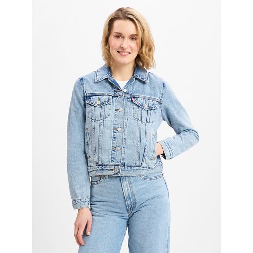 Levi's Damska kurtka dżinsowa - Original Trucker Jacket Kobiety Bawełna bielony jednolity ze sklepu vangraaf w kategorii Kurtki damskie - zdjęcie 178480955