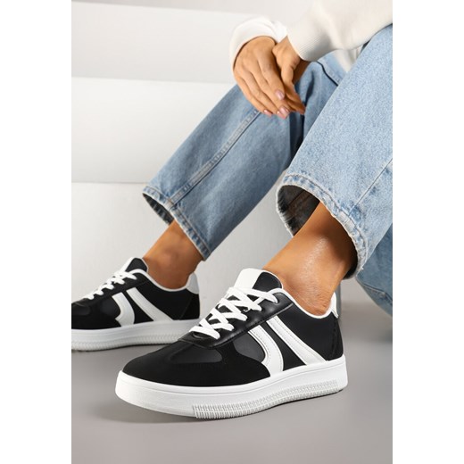 Czarne Sneakersy Klasyczne Tenisówki Setinora ze sklepu renee.pl w kategorii Buty sportowe damskie - zdjęcie 178492457