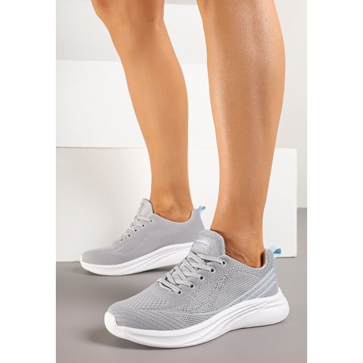 Szaro-Niebieskie Buty Sportowe Sneakersy Zdobione Efektem Ombre Banelissa Renee 37 okazja renee.pl