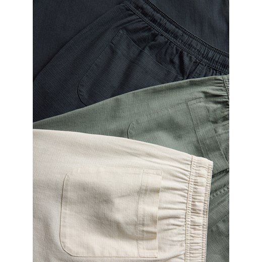 Reserved - Bawełniane spodnie jogger - granatowy Reserved L Reserved