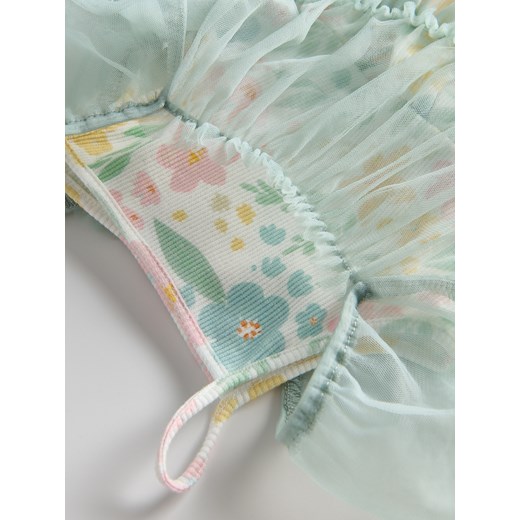 Reserved - Dwuwarstwowa sukienka - jasnozielony Reserved 62 (1-3 m.) Reserved