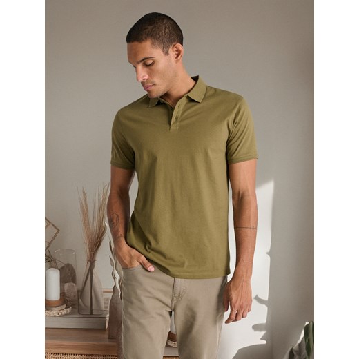 Sinsay - Koszulka polo - khaki Sinsay XL Sinsay