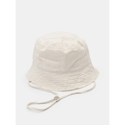Sinsay - Kapelusz z regulowanym sznurkiem - kremowy Sinsay One Size Sinsay