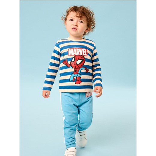 Sinsay - Koszulka z długimi rękawami Spider-Man - kremowy ze sklepu Sinsay w kategorii Kaftaniki i bluzki - zdjęcie 178502609