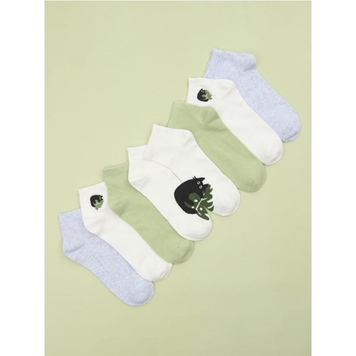 Sinsay - Skarpetki 4 pack - wielobarwny ze sklepu Sinsay w kategorii Skarpetki damskie - zdjęcie 178502665