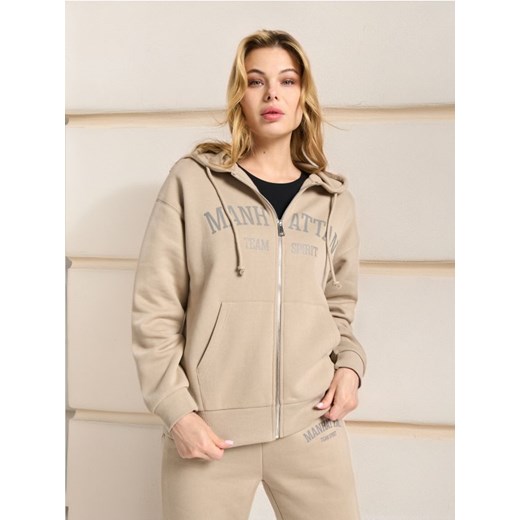 Sinsay - Bluza z kapturem - kremowy ze sklepu Sinsay w kategorii Bluzy damskie - zdjęcie 178502809