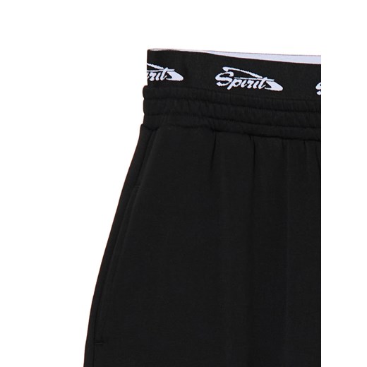 Cropp - Czarne dresowe joggery z nadrukiem - czarny Cropp XL Cropp