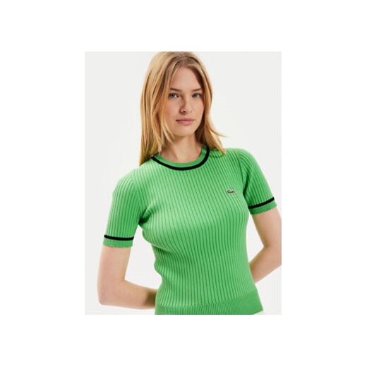 Lacoste Sweter AF6946 Zielony Slim Fit Lacoste 40 MODIVO
