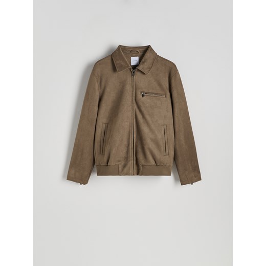 Reserved - Kurtka z kołnierzem - brązowy Reserved XL Reserved