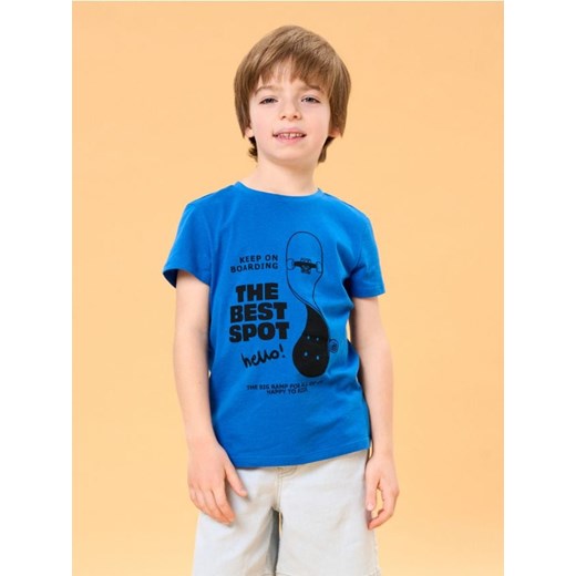 Sinsay - Koszulka - niebieski ze sklepu Sinsay w kategorii T-shirty chłopięce - zdjęcie 178528638