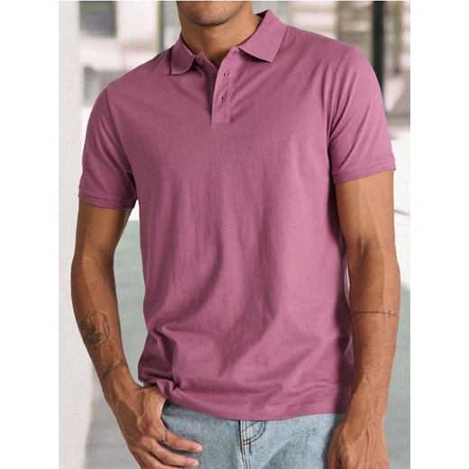 Sinsay - Koszulka polo - fioletowy ze sklepu Sinsay w kategorii T-shirty męskie - zdjęcie 178528705
