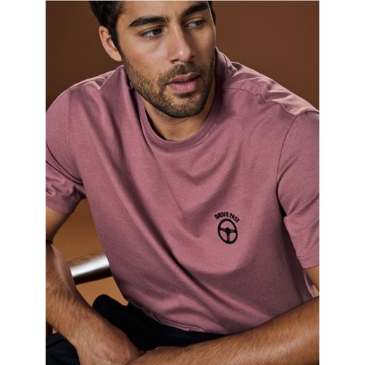 Sinsay - Koszulka - fioletowy ze sklepu Sinsay w kategorii T-shirty męskie - zdjęcie 178528708