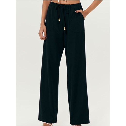 Sinsay - Spodnie wide leg - czarny ze sklepu Sinsay w kategorii Spodnie damskie - zdjęcie 178528936