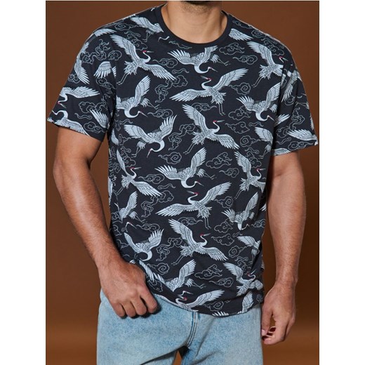 Sinsay - Koszulka comfort fit - szary ze sklepu Sinsay w kategorii T-shirty męskie - zdjęcie 178528957