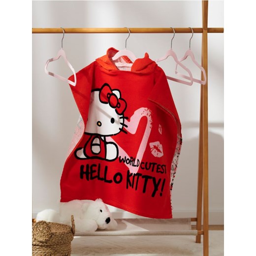 Sinsay - Ręcznik Poncho Hello Kitty - czerwony Sinsay One Size Sinsay