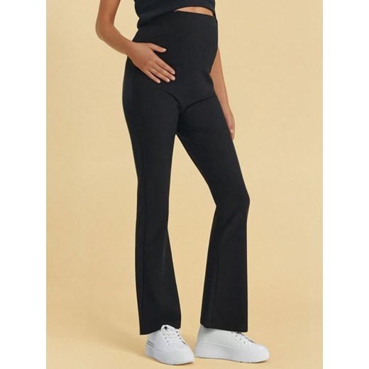 Sinsay - Spodnie flare MAMA - czarny ze sklepu Sinsay w kategorii Spodnie ciążowe - zdjęcie 178529247