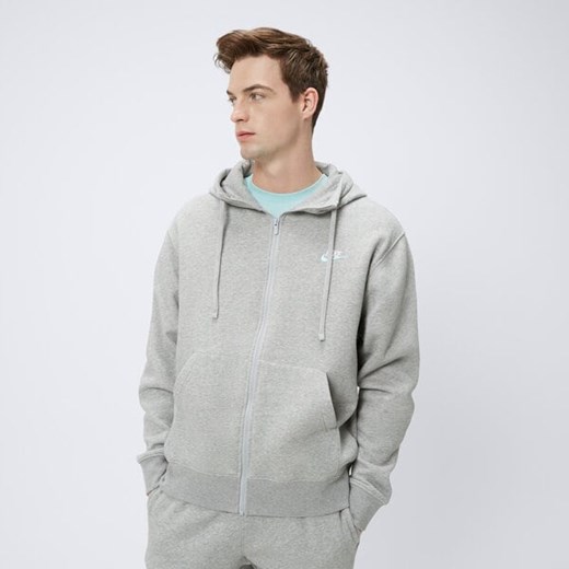 nike bluza z kapturem m nsw club dt hoodie fz bb essentials dq8384-065 ze sklepu 50style.pl w kategorii Bluzy męskie - zdjęcie 178530117