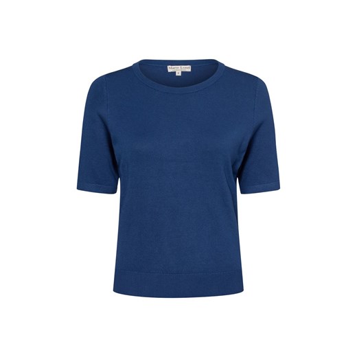 Marie Lund Damska koszulka z dzianiny Kobiety wiskoza błękit królewski jednolity ze sklepu vangraaf w kategorii Swetry damskie - zdjęcie 178530415