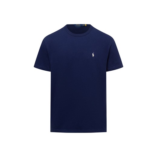 Polo Ralph Lauren Koszulka męska Mężczyźni Bawełna granatowy jednolity ze sklepu vangraaf w kategorii T-shirty męskie - zdjęcie 178530429
