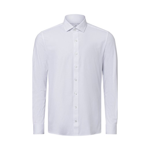 Finshley & Harding Koszula męska Mężczyźni Super Slim Fit Bawełna biały jednolity - id: 746735-0001-00440 - marki Finshley & Harding - 178530436 Finshley & Harding Koszula męska Mężczyźni Super Slim Fit Bawełna biały jednolity ze sklepu vangraaf w kategorii Koszule męskie - zdjęcie 178530436