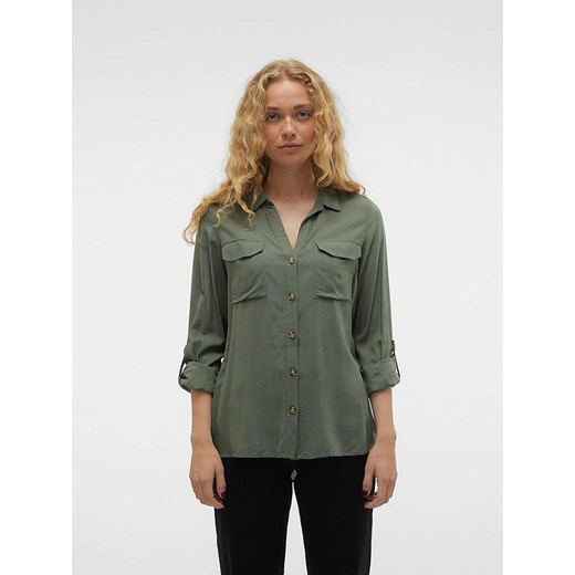 Vero Moda Bluzka w kolorze zielonym Vero Moda L okazja Limango Polska