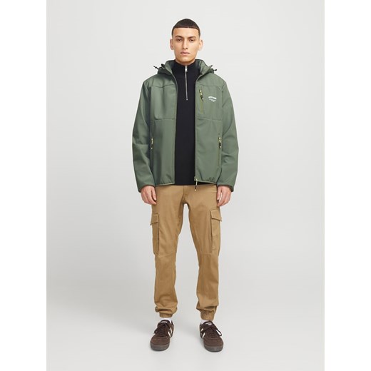 Jack &amp; Jones Kurtka softshellowa w kolorze zielonym ze sklepu Limango Polska w kategorii Kurtki męskie - zdjęcie 178532997