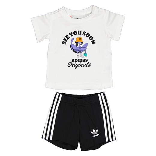 adidas 2-częściowy zestaw w kolorze biało-czarnym ze sklepu Limango Polska w kategorii Kombinezony i kurtki - zdjęcie 178533076
