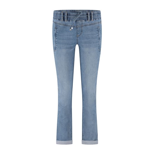 Jeansy damskie z gumką w pasie Red Button Tessy ze sklepu Eye For Fashion w kategorii Jeansy damskie - zdjęcie 178533455