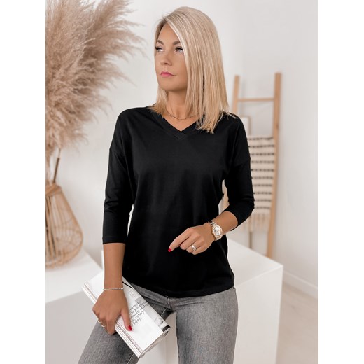 bluzka shandon czarna one size ze sklepu UBRA w kategorii Bluzki damskie - zdjęcie 178533607