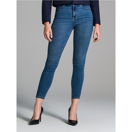 Sinsay - Jeansy skinny - granatowy ze sklepu Sinsay w kategorii Jeansy damskie - zdjęcie 178533966
