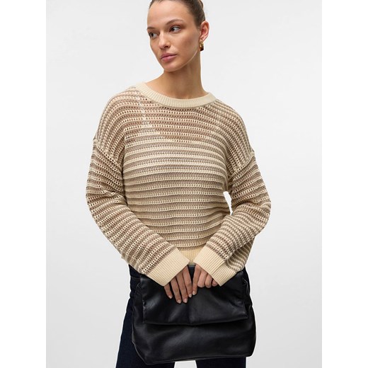 Vero Moda Sweter w kolorze beżowym ze sklepu Limango Polska w kategorii Swetry damskie - zdjęcie 178536319