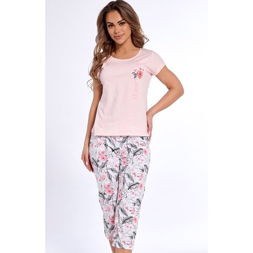Trzyczęściowa piżama damska 665/311 Dreaming, Kolor różowy-wzór, Rozmiar XL, Cornette ze sklepu Intymna w kategorii Piżamy damskie - zdjęcie 178536585