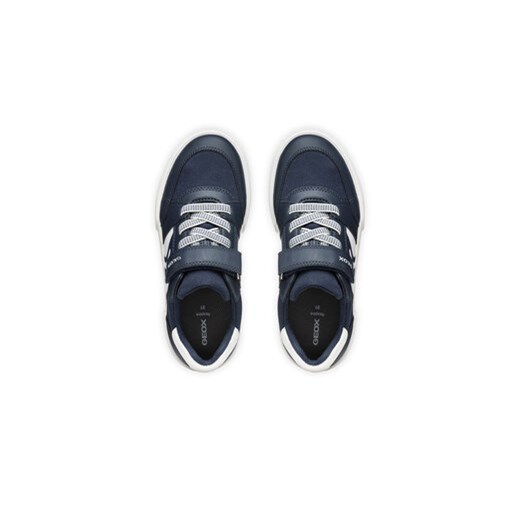 Buty sportowe dziecięce Geox granatowe na rzepy