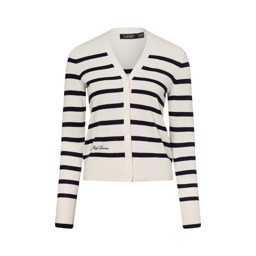 Lauren Ralph Lauren Kardigan damski Kobiety Bawełna écru w paski ze sklepu vangraaf w kategorii Swetry damskie - zdjęcie 178537556