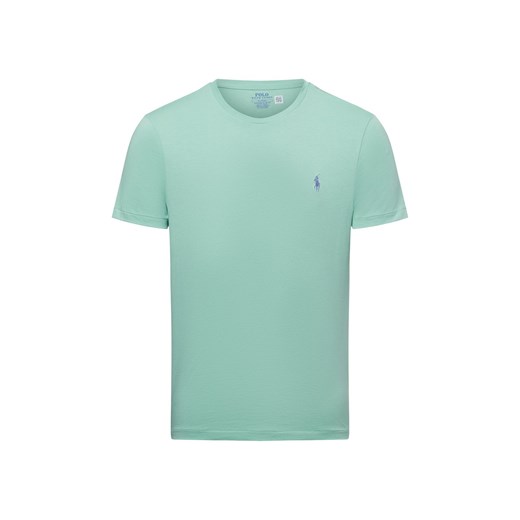 Polo Ralph Lauren Koszulka męska Mężczyźni Bawełna seledynowy jednolity ze sklepu vangraaf w kategorii T-shirty męskie - zdjęcie 178537565