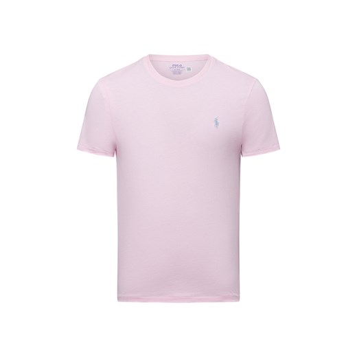 Polo Ralph Lauren Koszulka męska Mężczyźni Bawełna różowy jednolity ze sklepu vangraaf w kategorii T-shirty męskie - zdjęcie 178537566