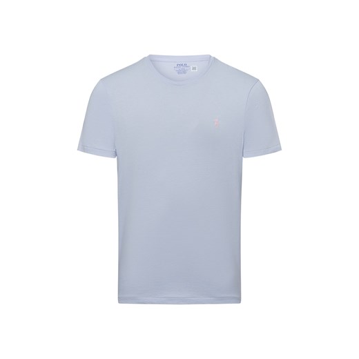 Polo Ralph Lauren Koszulka męska Mężczyźni Bawełna jasnoniebieski jednolity ze sklepu vangraaf w kategorii T-shirty męskie - zdjęcie 178537567
