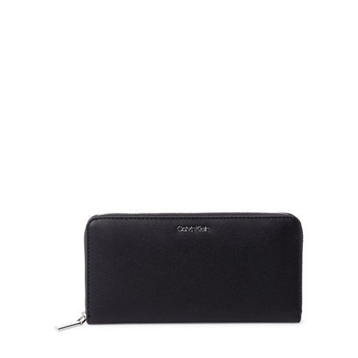 Calvin Klein Portfel damski Kobiety Sztuczna skóra czarny jednolity ze sklepu vangraaf w kategorii Portfele damskie - zdjęcie 178537605
