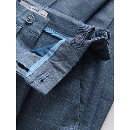 Reserved - Eleganckie spodnie regular - niebieski Reserved 158 (12 lat) Reserved