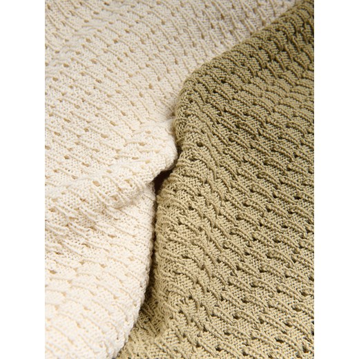 Reserved - Sweter z krótkim rękawem - kremowy Reserved M Reserved