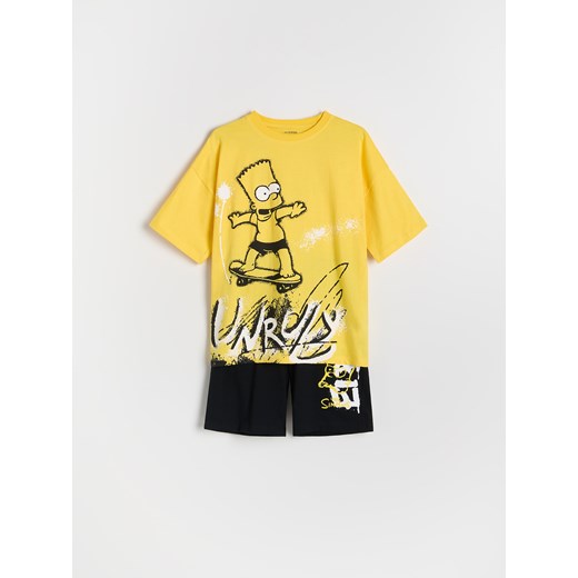 Reserved - Dwuczęściowa piżama The Simpsons - żółty ze sklepu Reserved w kategorii Piżamy dziecięce - zdjęcie 178538497