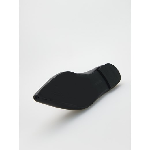 Reserved - Skórzane baleriny - czarny Reserved 40 Reserved