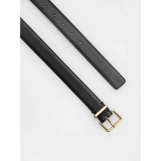 Reserved - Pasek z klamrą - czarny Reserved M Reserved