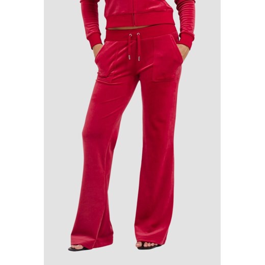 JUICY COUTURE Czerwone damskie spodnie dresowe Layla Low Rise, Rozmiar XS ze sklepu outfit.pl w kategorii Spodnie damskie - zdjęcie 178539839