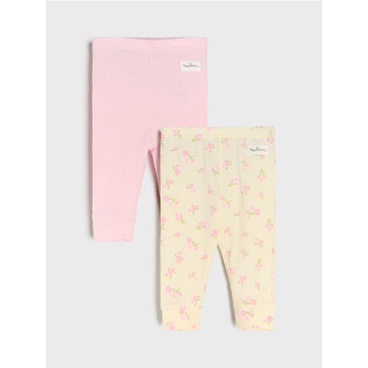 Sinsay - Legginsy 2 pack - kremowy ze sklepu Sinsay w kategorii Odzież dla niemowląt - zdjęcie 178541538